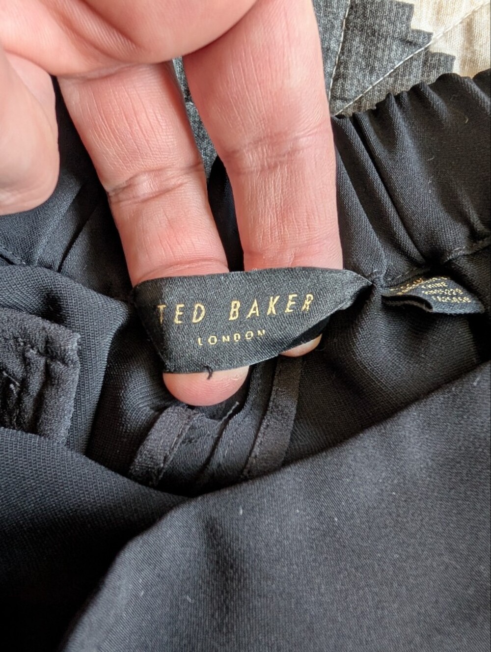 Ted Baker Madlyne Trousers Slim Fit Crop Track Stripe Embroidered Black - Picture 11 of 12